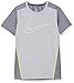 NIKE Boys' Dry Short Sleeve Top, Wolf Grey/Cool Grey/Volt/Volt, Medium