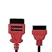 TONWON OBD2 Cable 16pin Male to Female Extension Cable Diagnostic Extender 80cm for All OBD2 Vehicles(Red)