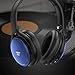 TaoTronics Active Noise Cancelling Bluetooth Headphones, Over Ear Wireless Headset, Dual 40 mm Drivers with Powerful Bass (30 Hour Playtime, CVC 6.0 Noise-Cancelling Mic, High Clarity Sound)-Blue