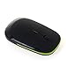 NYKKOLA Mice Ultra-Slim Mini USB 2.4GHz Wireless Mouse Optical for PC Mac Laptop Desktop Black