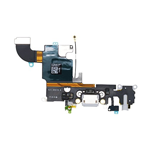OmniRepairs Charging USB Dock Port Flex Cable Replacement with Microphone, Headphone Audio Jack Compatible for iPhone 6s Model (A1633, A1688, A1700) with Repair Toolkit (Gray) - Thumbnail 3