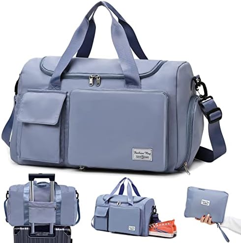 JIELISI Travel Duffel, Sports Gym Tote Carry-on for Women Large