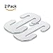 Seat Belt Adjuster, 2 PCS HOLOKO Metal Locking Clip Eliminates Neck Strain