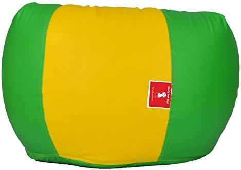 Bean Bags - Teardrop Shape Bean Bag - Size XL - Without Bean Fillers - Cover Only (Green & Yellow)