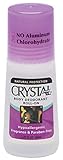 CRYSTAL BODY DEODORANT Roll-On - Unscented (2.25 fl oz) - 3 Pack