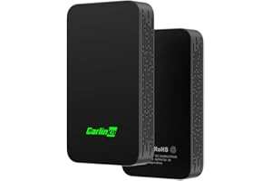 CarlinKit 5.0 Wireless Adapter-Convert Factory Wired to Wireless,Wireless Carplay&Wireless Android Auto,2024, Plug & Play,Auto Connect,OTA Update,5G Chip&5.8 GHZ WiFi etc