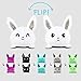 TeeTurtle The Original Reversible Bunny Plushie Patented Design | Gray | Show Your Mood Without Saying a Word!