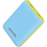 Portable Phone Charger 10000mAh Flashlight External Battery Charger, High-Speed Travel Charger and Dual USB Ports for iPhone Samsung Galaxy and more. (Blue)