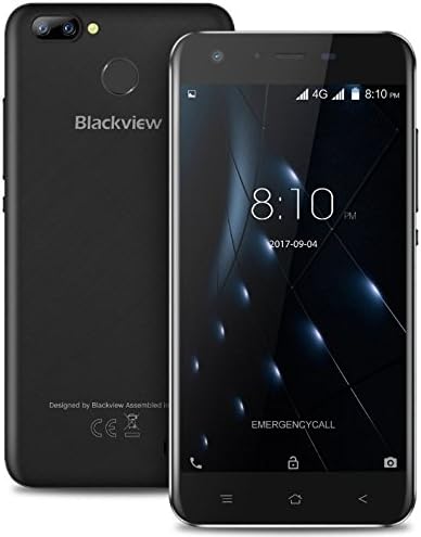 Blackview A7 PRO - 5.0 inch IPS Screen 4G Android 7.0 smartphone Triple Cameras (5MP + 0.3MP + 8MP), 1.3GHz Quad Core 2GB RAM 16GB, Dual SIM Bluetooth Fingerprint 2800mAh battery - Chocolate Black