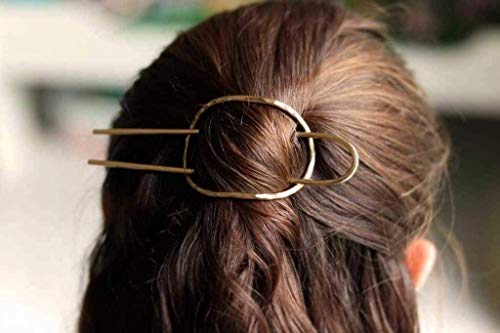 Amazon Com Gold Hair Slider Set Simple Hair Stick Bun Holder