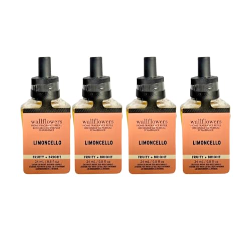 Bath & Body Works LIMONCELLO Wallflowers Home Fragrance Refill 0.8 fl oz - Pack of 4