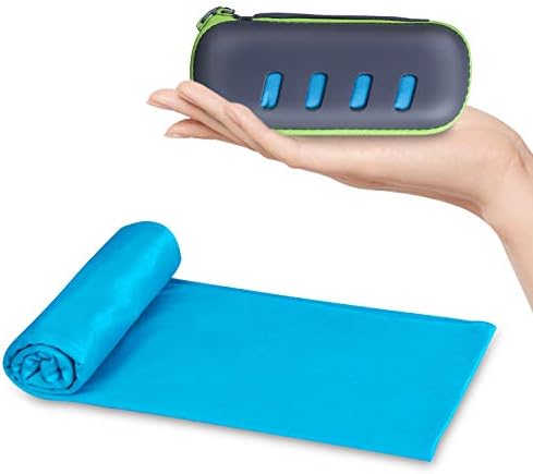 Microfiber Towel, Travel Towel , Camping Towel ,Medium Size 24 x 48” , Fast Drying , Soft Light Weight ,Suitable for Gym, Beach, Swimming, Backpacking and more