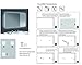 Alice Dimmable LED Backlit Mirror Illuminated Bathroom Mirror with Anti-fog Function and Touch Botton 36