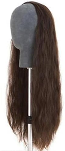 DAYISS® New Women's Long Curly Wavy 3/4 Full Hair Half Wig Clip in Wigs 3 Colors (Light Brown)