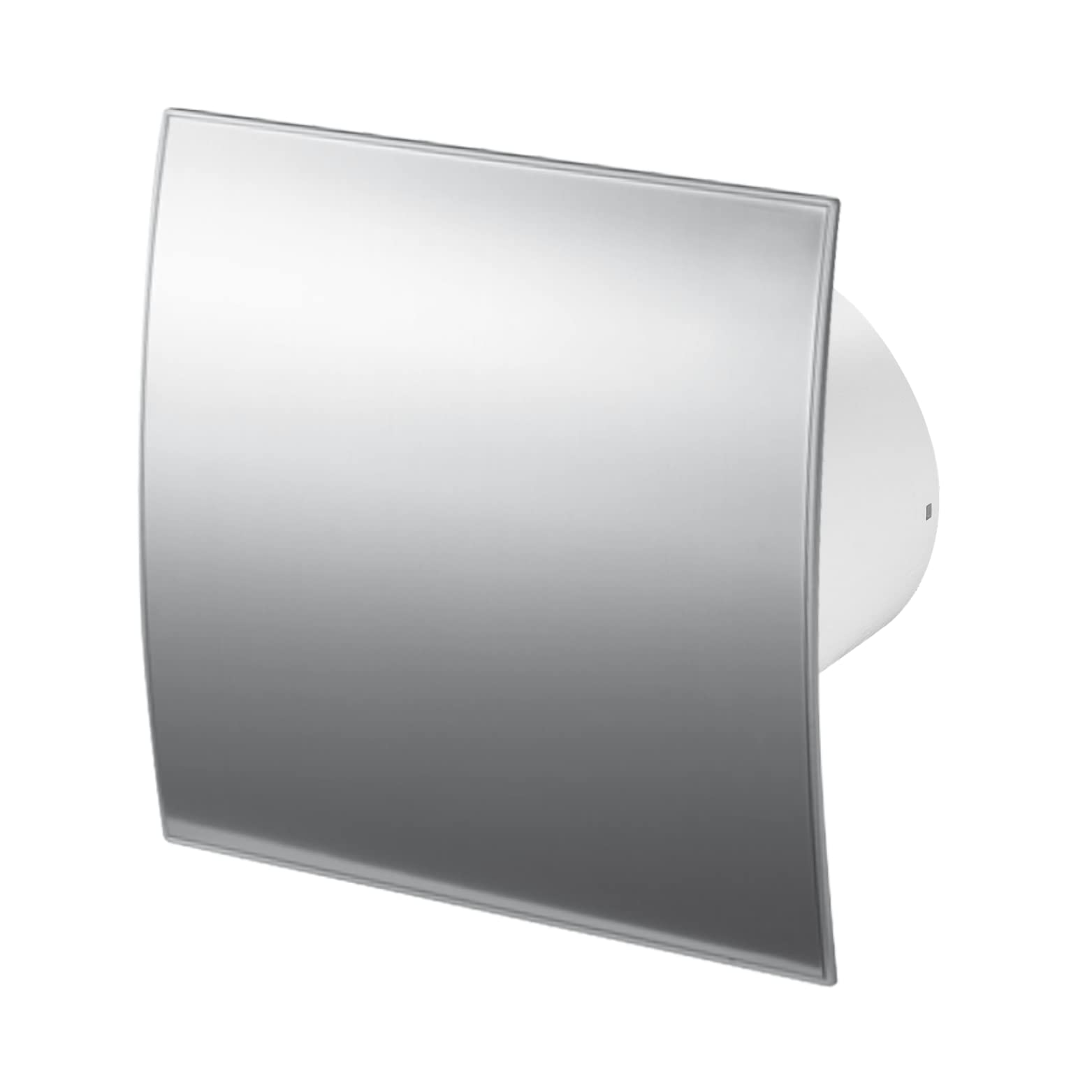 AirTech-UK Bathroom Extractor Fan 100 mm / 4" Stainless Steel Panel Front Panel with standard, timer sensor, humidity or pull switch Fan (PULL SWITCH)