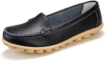 Women's Genuine Leather Loafers Handmade Comfortable Flat Soft Casual Shoes