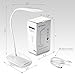 LED Desk Lamp - Wireless USB-Rechargeable, 3-Step Brightness, Minimalist Design Ergonomic Table Lamp, Ideal for Work, Read or Rest