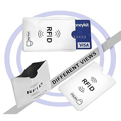 iParn RFID Aluminium Foil WiFi Credit Debit Card Cover Holder (ATM Card Sleeve 3 Pack_Silver)
