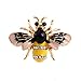 Botrong Crystal/Rhinestone Lovely Bee Gold Silver Plated Women's Collar Brooch Pin
