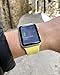 VATI Sport Band Compatible for Apple Watch Band 38mm 40mm, Soft Silicone Sport Strap Replacement Bands Compatible with 2018 iWatch Apple Watch Series 4/3/2/1, 38MM 40MM M/L (Yellow)