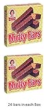 Little Debbie Nutty Bars 2 Big Boxes of 24 Bars each, 48 Bars Total