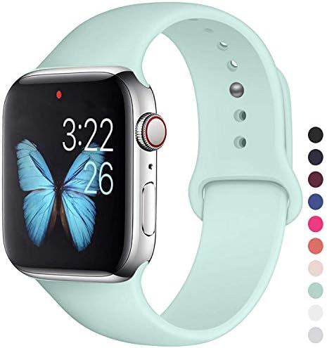 VODKER Compatible with for Apple Watch Strap 38mm 42mm 40m 44mm, Soft Silicone Sport Bands Compatible with for iWatch Series 4 3 2 1