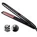 Hair Straightener, JUMPHIGH Professional Flat Iron for Hair Styling Ceramic Tourmaline Ionic Hair Straightening Iron & Curler with Adjustable Temp, 1 Inch Titanium Plates, LCD Display, Dual Voltage