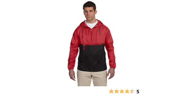 harriton packable nylon jacket