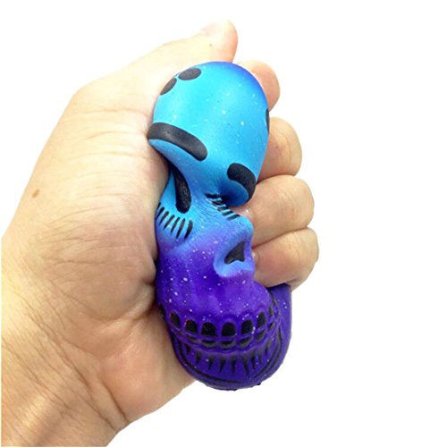 image for iLH ZYooh Jumbo Skull Squeeze Toys Squishy Cream Scented Slow Rising D