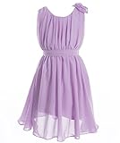 Fashion Plaza Girl's Chiffon Sleeveless Short Flower Girl Easter Holiday Dress K0081