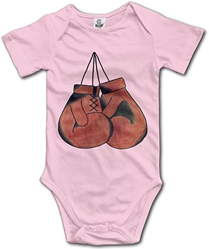 Tight Skull Punch Gloves Hand Drawing Boxing Cute Unisex Short Sleeve Baby Bodysuit
