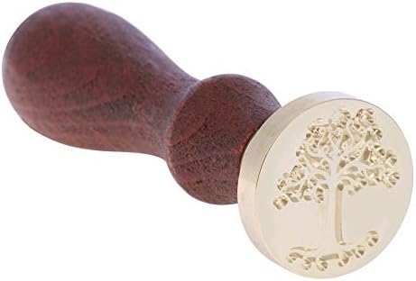 Caoly Antique Sealing Wax Stamp Tree Plant Retro Post Decorative Seal Stamps (A)