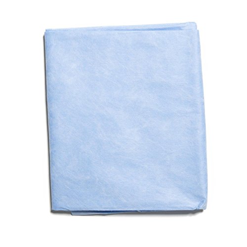 HALYARD Flat Top Sheets, Disposable, 60 Inch x 96 Inch, Blue 67963 (Case of 30) - Thumbnail 2