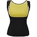 TELALEO Neoprene Sauna Waist Trainer Corset Vest for Weight Loss, Hot Sweat Slimming Vest for Women-Black-XS