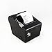 EOM-POS Heavy Duty Cash Register Drawer + Thermal Receipt Printer (80mm) + Barcode Scanner (Cordless) [Black] NOT for Squarethumb 2