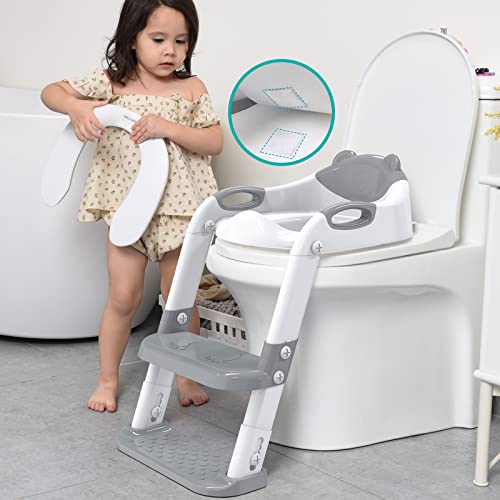 SKYROKU Toilet Potty Training Seat with Step Stool Ladder, Toddler