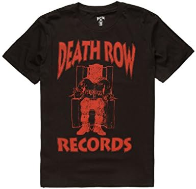 DEATH ROW RECORDS Logo T-Shirt, Black, Large