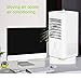 Air Cooler, Powerful Personal Air Conditioner Cooler Mini Evaporative Air Conditioner Desktop Cooling Fan With Nightlight And Humidification Function Low Noise Perfect For Home Office