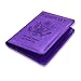 ACdream Passport Holder Cover, Leather Travel Wallet Case, RFID Blocking Document Organizer Protecrtor, with Slots for Credit Cards, Boarding Pass, for Women and Men, Purple