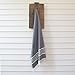 The Loomia Turkish Beach Towel - Sia Series (100% Cotton, Size Extra Large, Grey)
