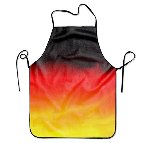 German Flag Stylist Bib Apron Adult Women Unisex Durable Comfortable Washable for Cooking Baking Kitchen Restaurant