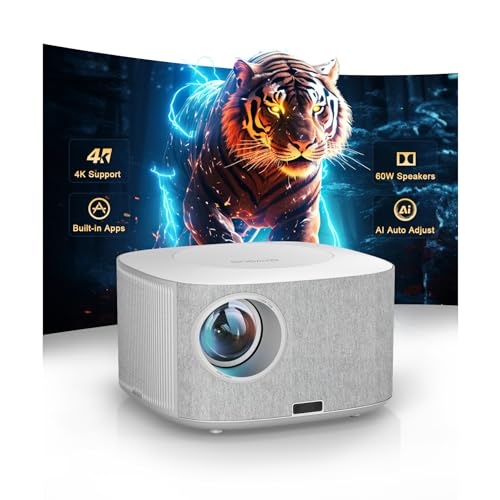 Outdoor-projector-4k WiFi Bluetooth Smart-projector AI
