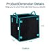 OPULENT SYSTEMS 6 Pack 7 Gallon Heavy Duty Square Grow Bags Thickened Nonwoven Fabric Pots with Handles and Stick Holders for Poles (Black)thumb 1