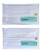 Butipods Reusable Travel Wipes Case - Portable Moisture-Retaining Pouch, Slim Holder and Convenient Container for Diaper Bag, Dispenser for Hand, Face, Makeup Removal, and Wet Wipes - Set of 2 (Clear)
