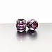 TIKING 2pcs 12mm Titanium Ti Barrel Shape Knife/Zipper Pull Jewelry Paracord/Lanyard Beads-Purple
