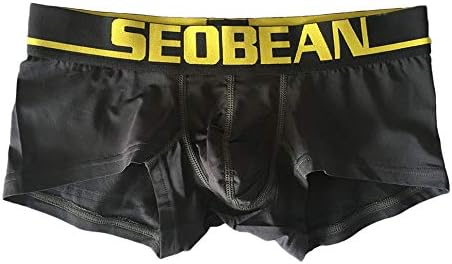 Jhualeek Mens Boxer Briefs Underwear Sexy Comfortable Cotton Breathable Tagless Short Leg Pouch Boxers Brief for Men