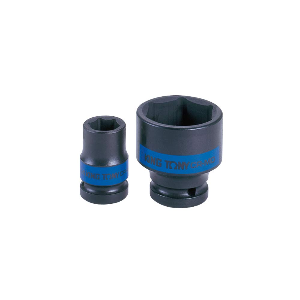 KING TONY 651516M Socket De Impacto Pared Fina 3/4" 16mm for DIYers & Professionals, Made for Repair and Installation tasks, 16mm, red