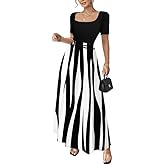Summer Dresses for Women 2026 Elegant Classy Waist Tie Slim Fit Maxi Dress Splicing Exotic Silk Hem