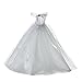 JiaUfmi 1pcs Fashion Dolls Dresses Wedding Trailing Skirt Dress Clothes White