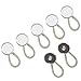 7-Pack Metal Collar Extenders (5 White, 2 Silver) - These Dress Shirt Button Collar Extenders are Perfect for 1 Inch or More of Extra Breathing Room and fit Men or Women Dress Shirts